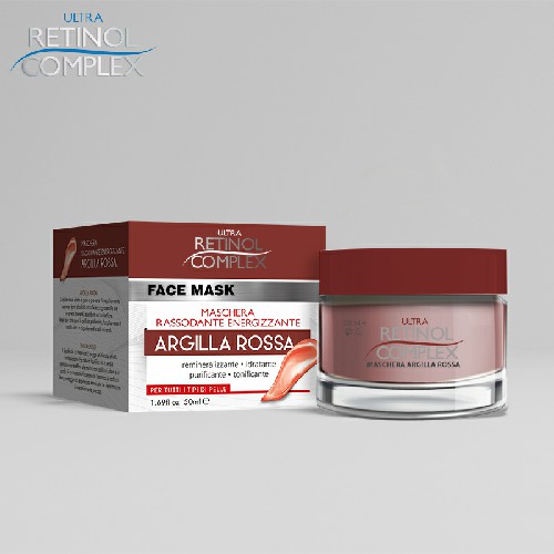 [8057190170275] MASCHERA RASSODANTE ENERGIZZANTE ARGILLA ROSSA 50M