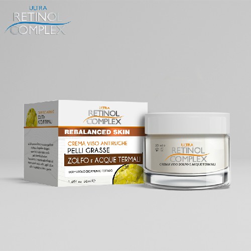 [8057190171388] CREMA VISO ANTIRUGHE PELLI GRASSE ZOLFO E ACQUE TE