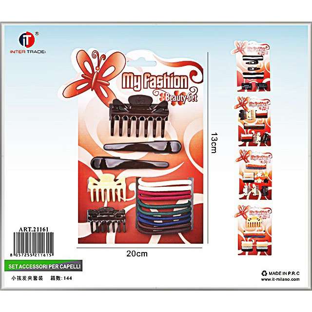 [8057255211615] SET ACCESSORI PER CAPELLI
