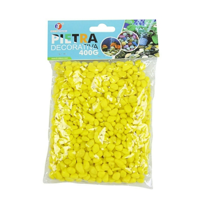 [8057255247492] PIETRA DECORATIVA 400G GIALLO