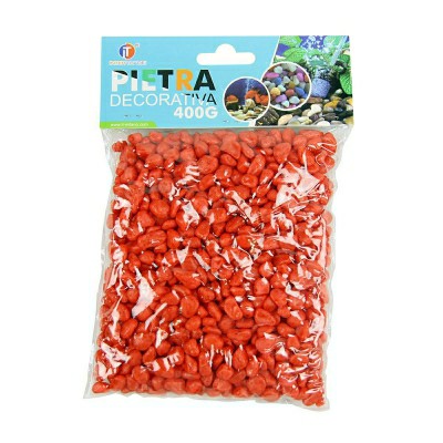 [8057255247508] PIETRA DECORATIVA 400G ROSSO