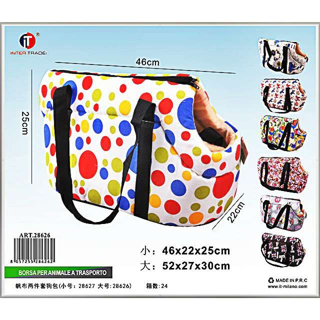[8057255286262] BORSA PER ANIMALE A TRASPORTO 52X27X30CM
