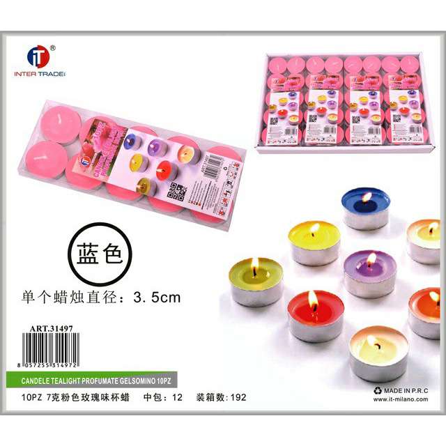 [8057255314972] CANDELE TEALIGHT PROFUMATE ROSA