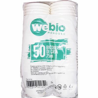 [8058268330577] BICCHIERINI CARTA CAFFE 75ML GEN1 CF50PZ