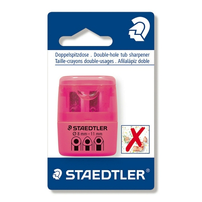 [4007817015216] STAEDTLER T/MATITE PLAST 2 FORI C/CONT FUCSIA