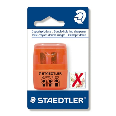 [4007817015247] STAEDTLER T/MATITE PLAST 2 FORI C/CONT ARANCIO