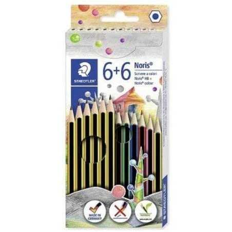 [4007817033708] 8059173TAEDTLER NORIS SET MATITE 6 HB + 6 A COLORI