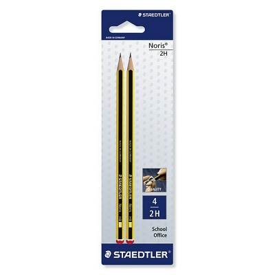 [4007817119082] STAEDTLER 2 MATITE GRAFITE ESAGONALI NORIS 4 - 2H