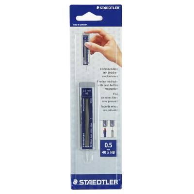 [4007817255056] STAEDTLER MINA SOTTILE 0.5MM HB 40PZ AST BK