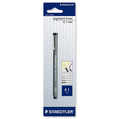 [4007817308127] STAEDTLER PIGMENT LINER PENNA 0,1MM - NERO