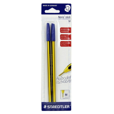 [4007817434031] STAEDTLER PENNA A SFERA NORIS STICK BLU 2PZ