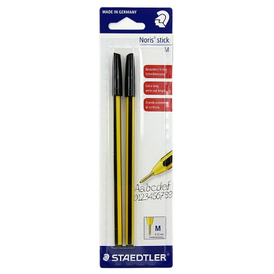 [4007817434062] STAEDTLER PENNA A SFERA NORIS STICK NERO 2PZ