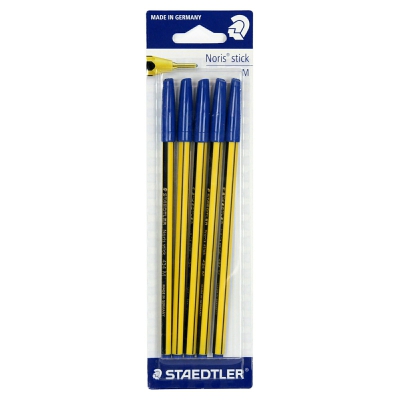 [4007817434109] STAEDTLER PENNA A SFERA NORIS STICK BLU 5PZ