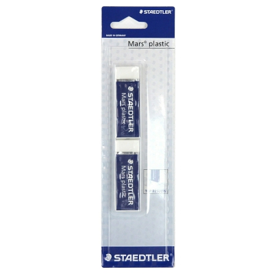 [4007817520048] STAEDTLER 2 GOMME BIANCA MARS PLASTIC