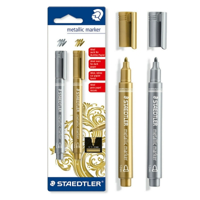 [4007817832059] STAEDTLER MARCATORI METALLICI 2PZ ORO&ARG 1-2MM