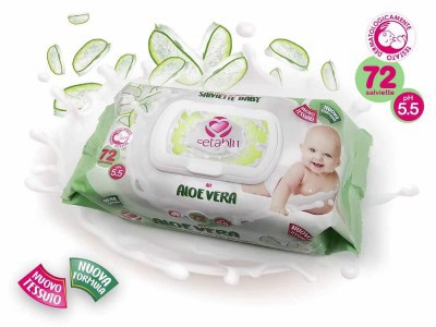 [8059174590567] SALVIETTE BABY ALOE VERA 72PZ