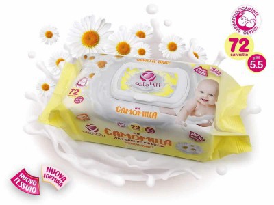 [8059174590574] SALVIETTE BABY CAMOMILLA 72PZ