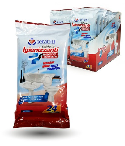 [8059174592226] SALVIETTE IGIENIZ SUPERFICI BAGNO 24PZ