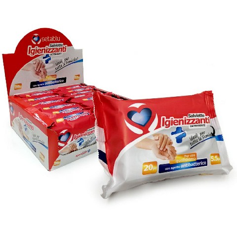 [8059174592448] SALVIETTE IGIENIZZANTI 20PZ