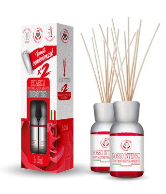 [8059174596200] RICARICA DIFFUSORE 125ML ROSSO INTENSO 2PZ C/MIDOL