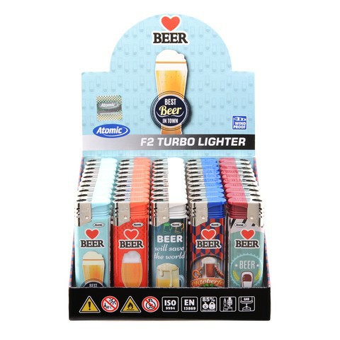 [4014663435129] ATOMIC ELECTRONIC LIGHTER F2 TURBO FLAME