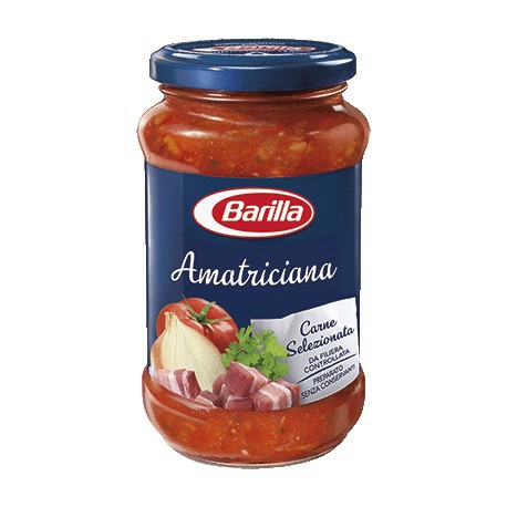 [8076809525220] BARILLA SUGA 400GR AMATRICIANA