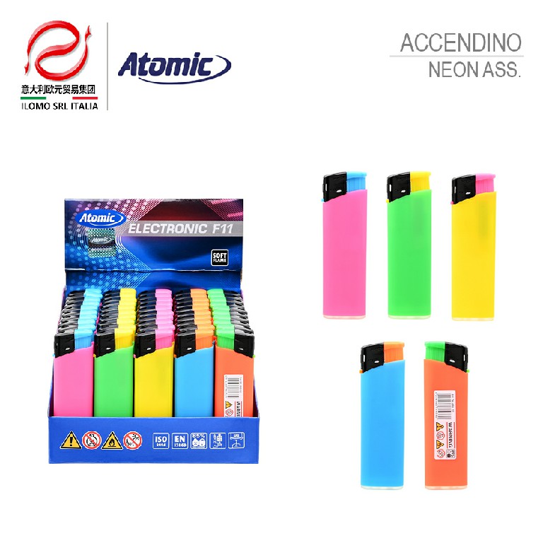 [4014663764380] ATOMIC ELECTRONIC LIGHTER F11 NEONRUBBE