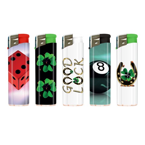 [4014663813774] ATOMIC ELECTRONIC LIGHTER F11 FORTUNE