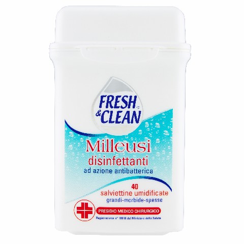 [80770251] FRESH E CLEAN SALV.TRAVEL 40PZ DISINFETTANTI