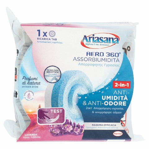 [4015000437707] ARIASANA AERO 360° RIC.TAB LAVANDA 450GR NEW