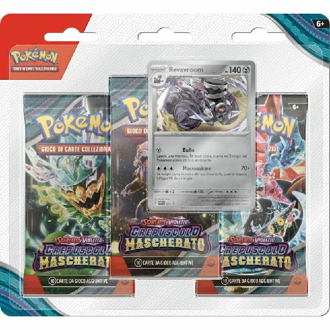 [820650605031] POKEMON SV06 3PACK CREPUSCOLO MASCHERATO