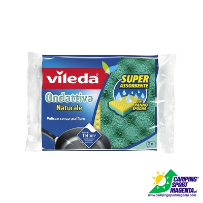 [4023103070264] VILEDA SPUGNA ONDATTIVA NATURALE A/GRAFF. 2PZ
