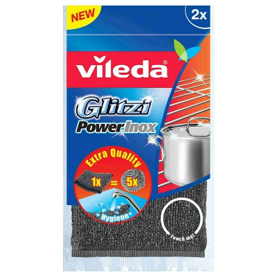 [4023103172036] VILEDA SPUGNA RIV ACC ABRAS GLITZI POWER INOX 2PZ