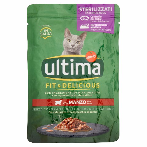 [8410650270883] ULTIMA CAT 85GR STERILIZZATO MANZO