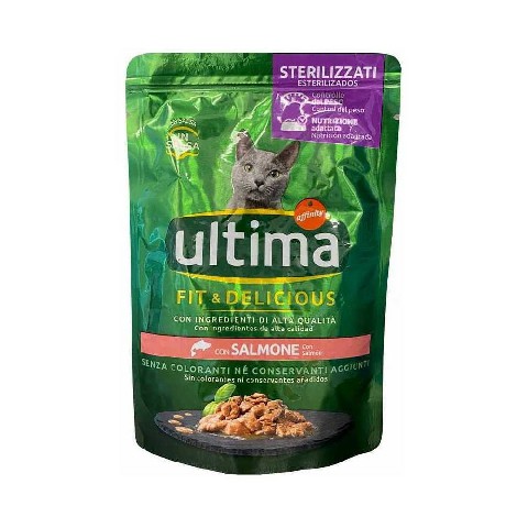 [8410650270913] ULTIMA CAT 85GR STERILIZZATO SALMONE