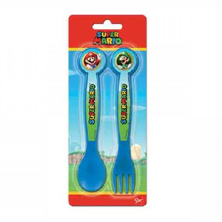[8412497214167] SUPER MARIO SET 2 POSATE PP IN POLYBAG