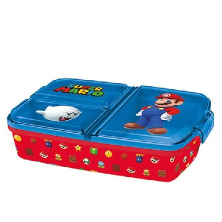 [8412497214204] SUPER MARIO PORTAMERENDA MULTI SCOMPARTO