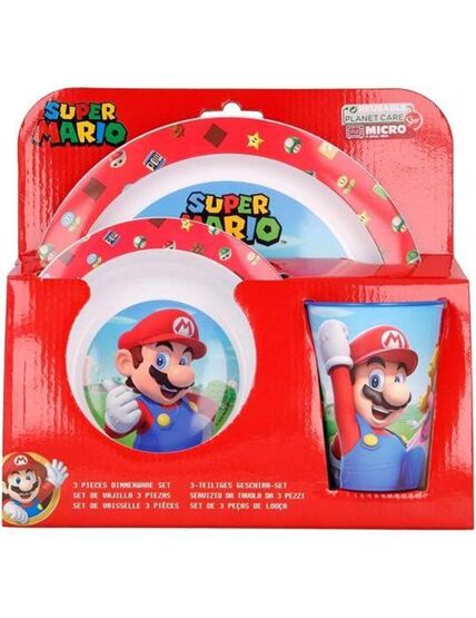 [8412497214495] SUPER MARIO SET 3 PZ.MICROONDE
