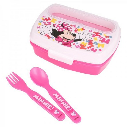 [8412497511099] MINNIE PORTAMERENDAC/POSATE (FORCHETTA+CUCCHIAIO)