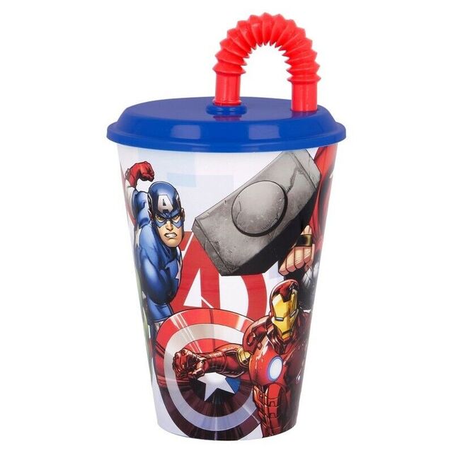 [8412497577309] AVENGERS BICCHIERE C/CANNUCCIA ML.430