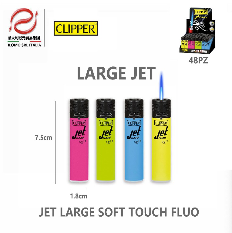 [8412766103192] CLIPPER JET LARGE SOFT TOUCH FLUO