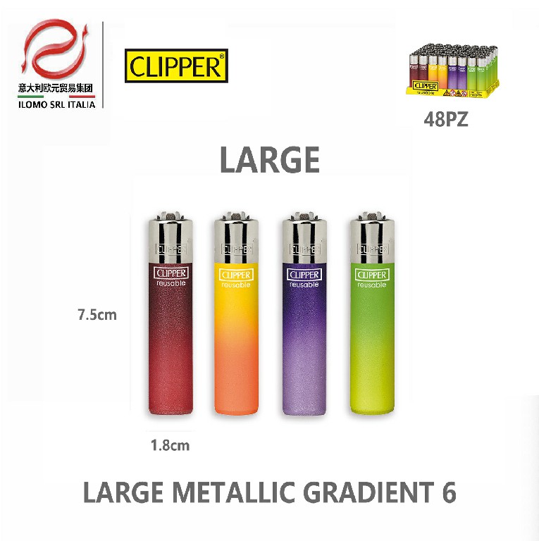[8412766111043] CLIPPER LARGE METALLIC GRADIENT 6