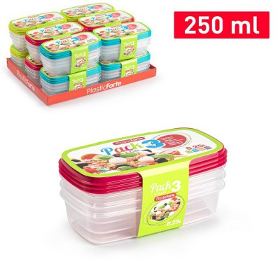 [8414926265214] PACK 3 CONTENITORI 0,25 L