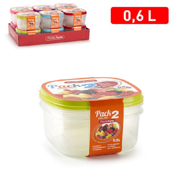 [8414926270003] PACK 2 CONTENITORI  0,6 L