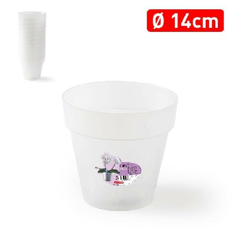 [8414926313625] VASO DECORATIVO 14 CM TRASPARENTE