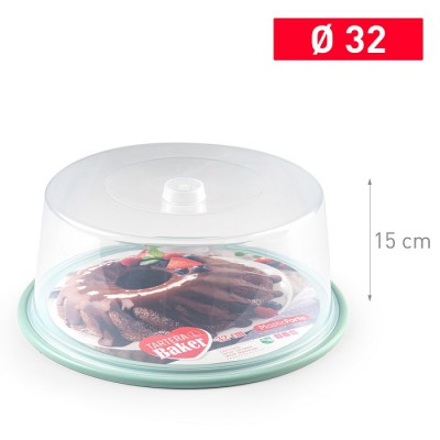 [8414926462149] PORTATORTA D32X15CM VERDE