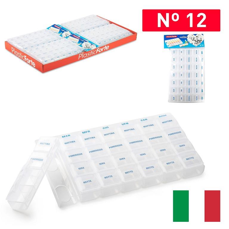 [8414926483458] PORTAPASTIGLIE SETTIMANALE ESTRAIBILE ITALIANO