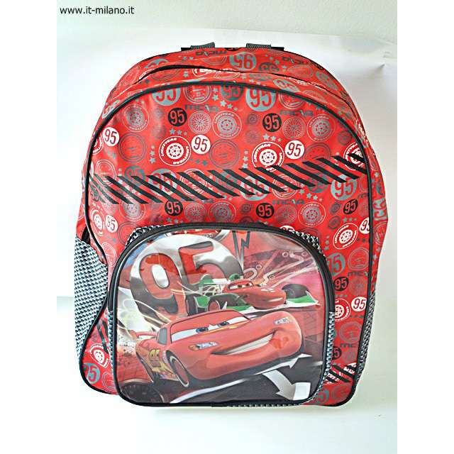 [8422535825682] ZAINO C/TASCA E CERNIERA CARS 40X33X12 CM