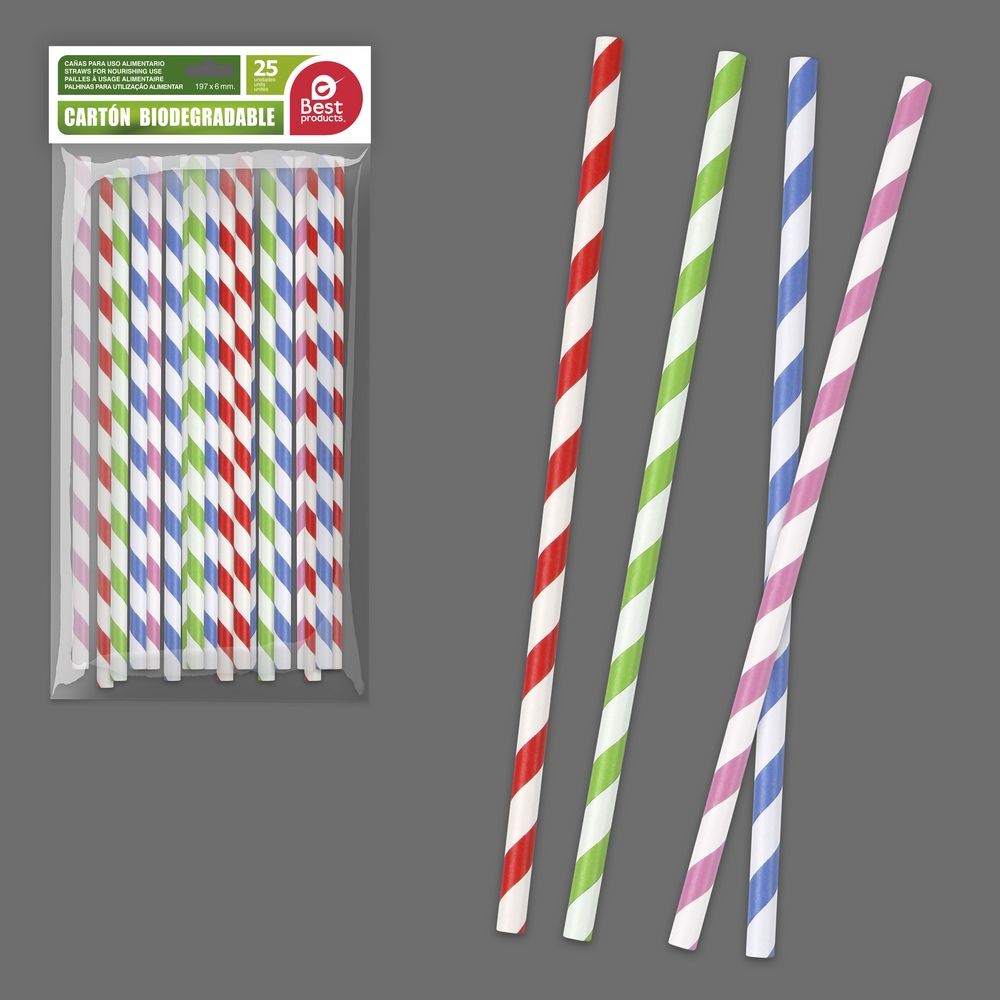 [8424345106678] CANN. M/USO IN CART. BIODEGR. D6X197MM 25PZ A STRI
