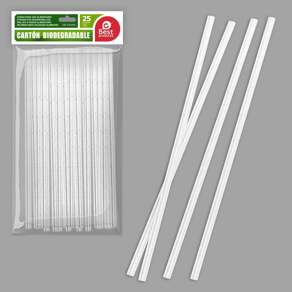 [8424346320141] CANN. M/USO IN CART. BIODEGR. D6X197MM 25PZ BNC